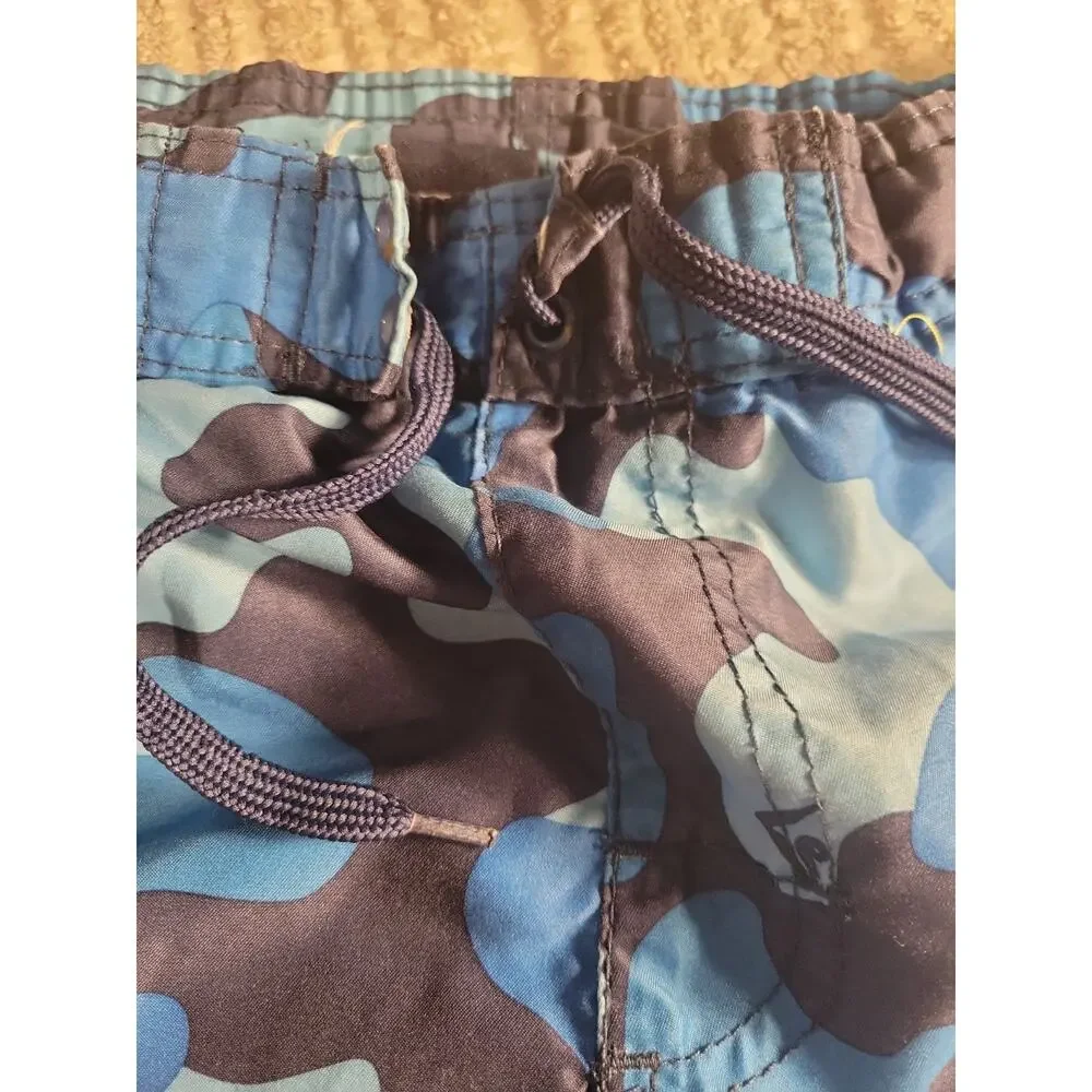 Kanu Surf Boys Quick Dry UPF 50+ Beach Swim Trunks Navy Camo Size 8 Small